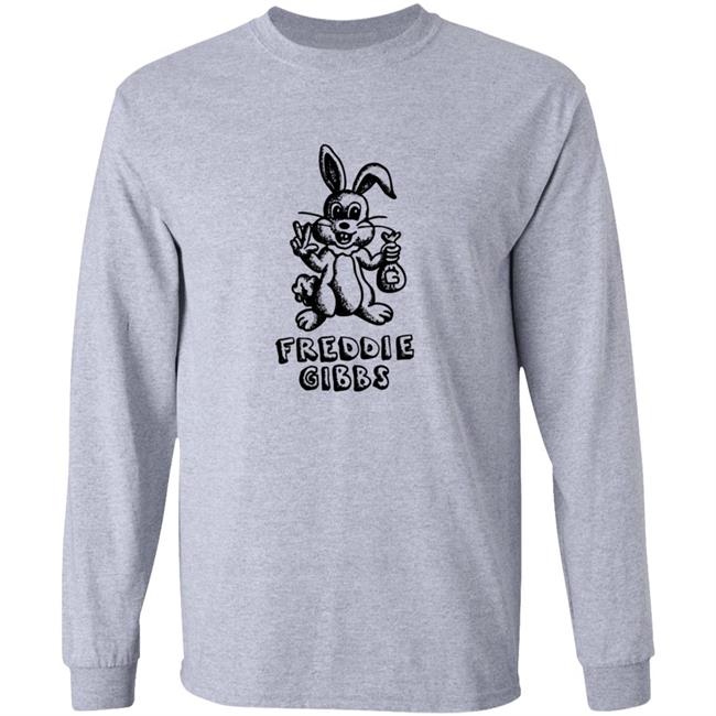 Freddie Gibbs Merch Kane Comics Cartoon Bunny Hoodie Grey Freddie Gibbs Merch Kane Comics Cartoon Bunny Hoodie Grey