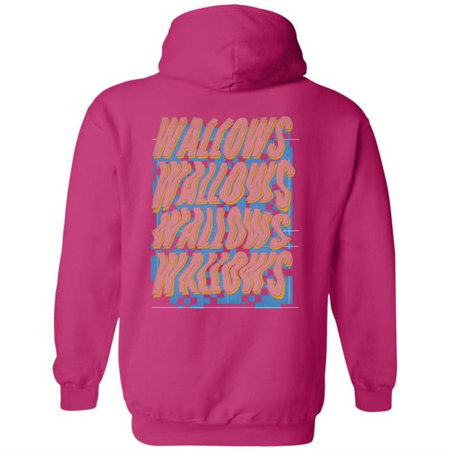 Wallows Warped Logo Hoodie Wallows Store Wallows Warped Logo Hoodie Wallows Store