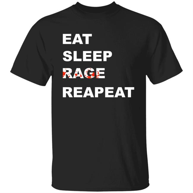Sullivan King Merch Tyfr Eat Sleep Rage Repeat Shirt