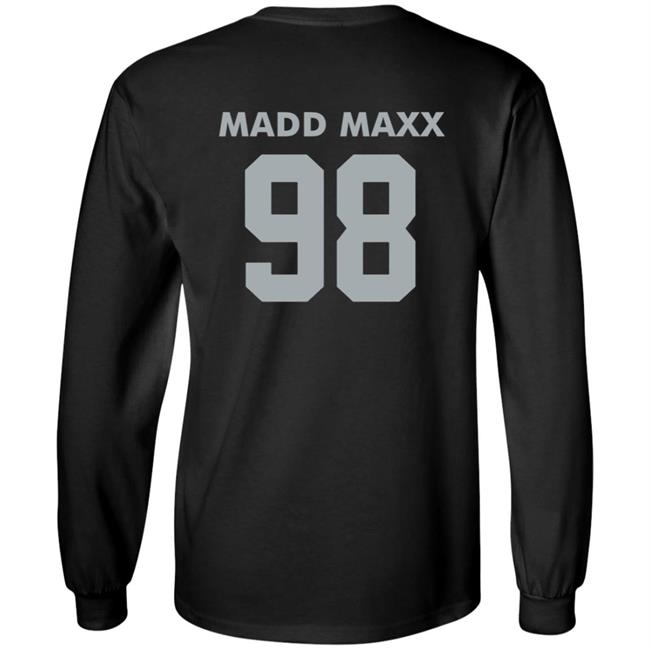 Maddmaxx Merch Maxx Crosby Silver Logo Shirt Maddmaxx Merch Maxx Crosby Silver Logo Shirt