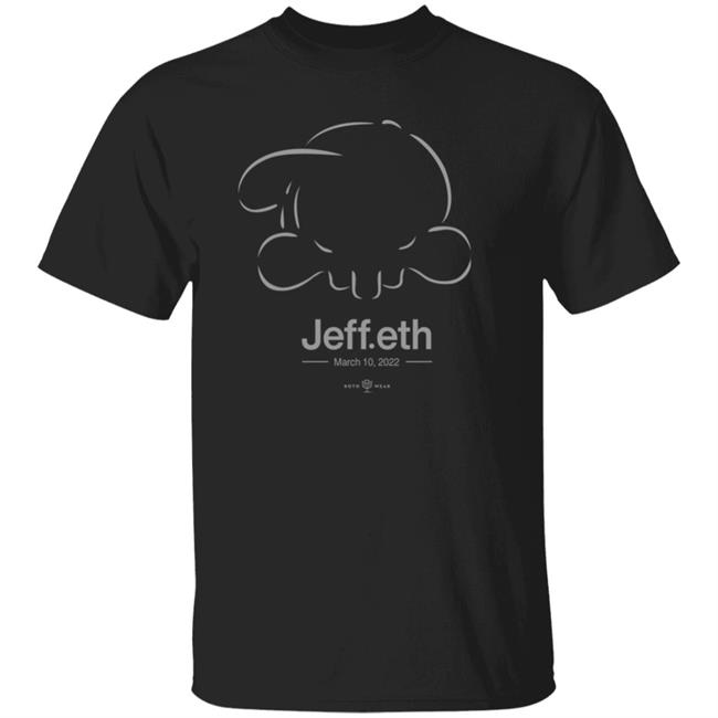 Rotowear Merch Jeff.Eth March 10 2022 T Shirt Jeff Pasan Cespedesbbq