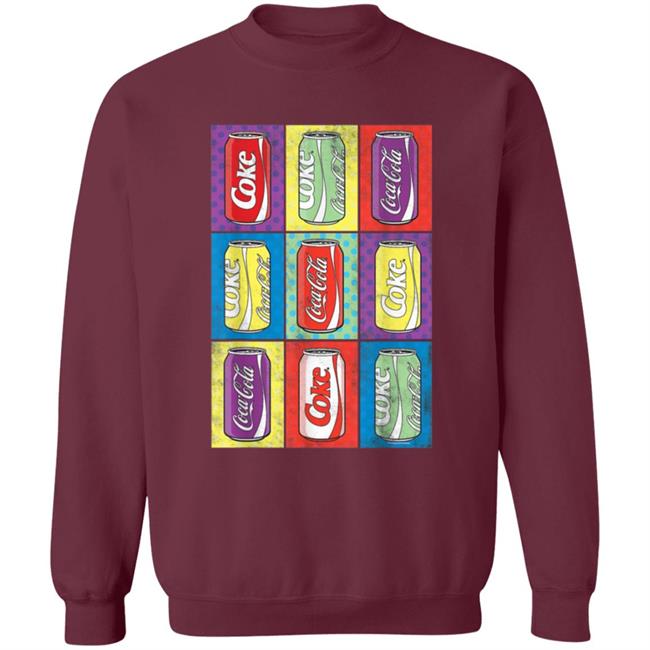Coca Cola Retro Pop Art Cans Shirt Coca Cola Retro Pop Art Cans Shirt