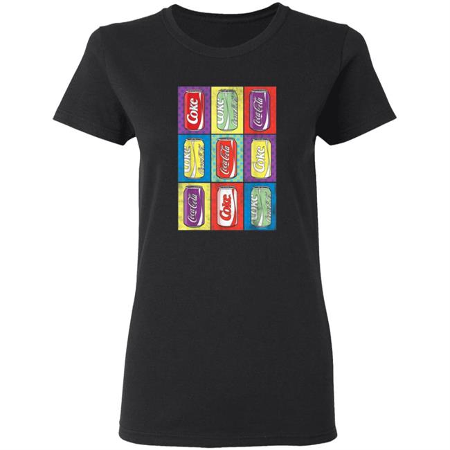 Coca Cola Retro Pop Art Cans Shirt Coca Cola Retro Pop Art Cans Shirt