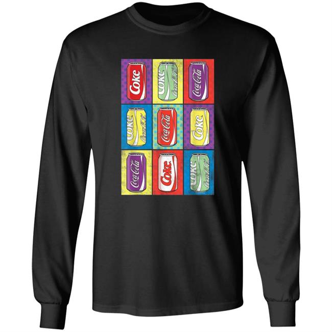 Coca Cola Retro Pop Art Cans Shirt Coca Cola Retro Pop Art Cans Shirt