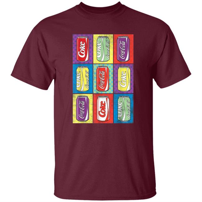 Coca Cola Retro Pop Art Cans Shirt Coca Cola Retro Pop Art Cans Shirt