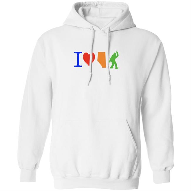 I Love Alberta Bigfoot T Shirt I Love Alberta Bigfoot T Shirt