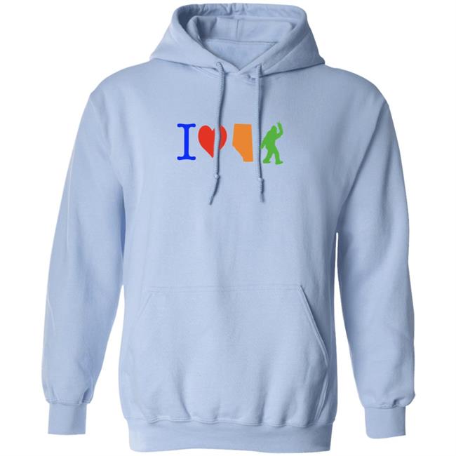 I Love Alberta Bigfoot T Shirt I Love Alberta Bigfoot T Shirt