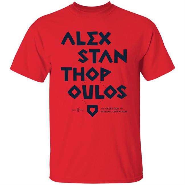 Rotowear Merch Alex Stanthopoulos The Greek God Of Baseball Operations T Shirt