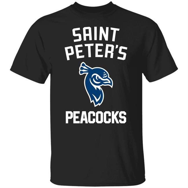 Eli Manning Saint Peter's Peacock Basketball T Shirt