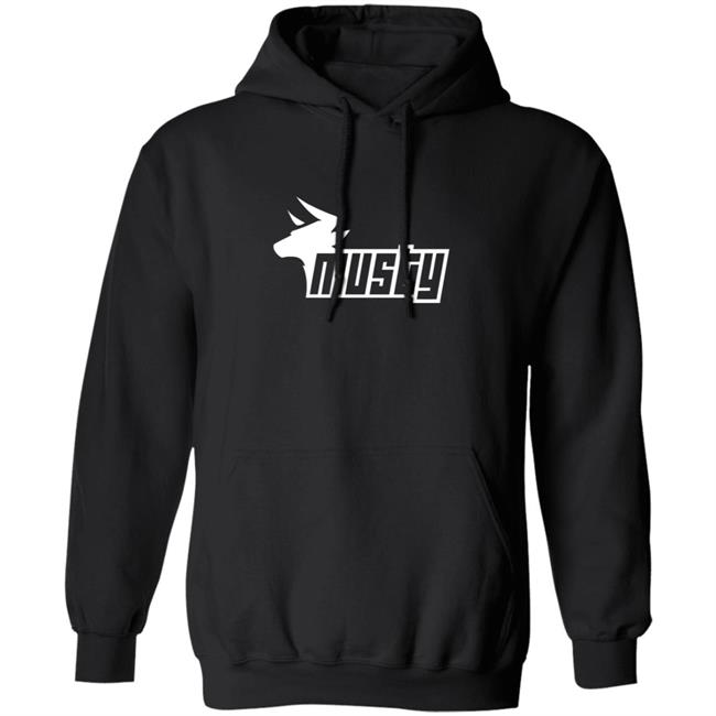 Musty Merch A Musty Cow Black Hoodie