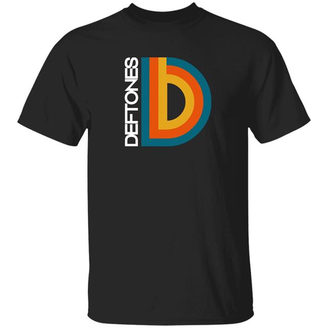 Deftones Merch Deftones Capital D Black T Shirt
