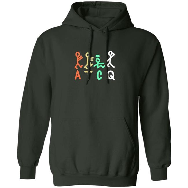 A Tribe Called Quest Merch Stick Figure Olive Hoodie