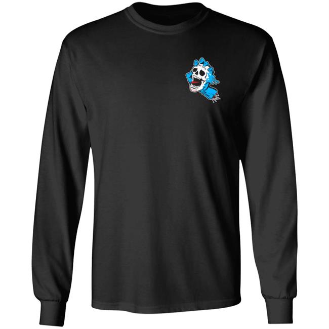 Riot Society x Santa Cruz Screaming Skull Hand Long Sleeve T Shirt