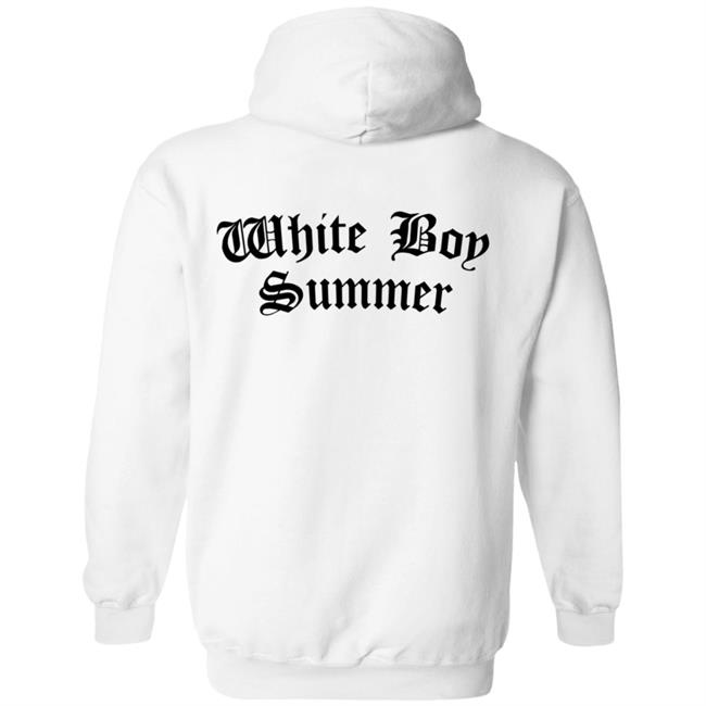 White Boy Summer WBS Hoodie White White Boy Summer Merch White Boy Summer WBS Hoodie White White Boy Summer Merch