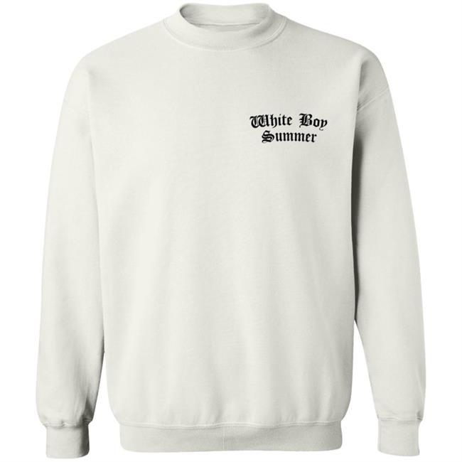 White Boy Summer WBS Hoodie White White Boy Summer Merch White Boy Summer WBS Hoodie White White Boy Summer Merch