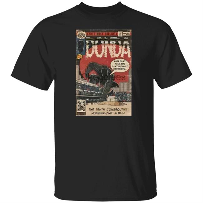 Donda Merch Shop Kanye West Donda Comic Book Art Shirt