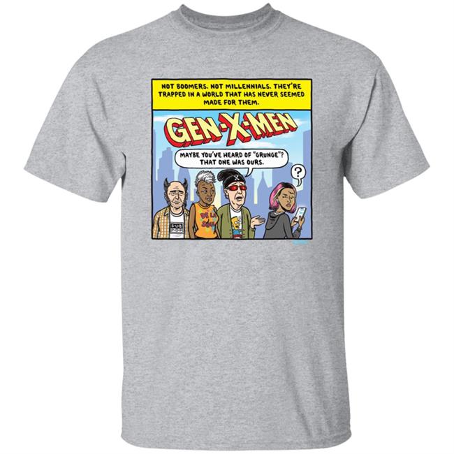 Ward Sutton Gen X Men Gray Shirt