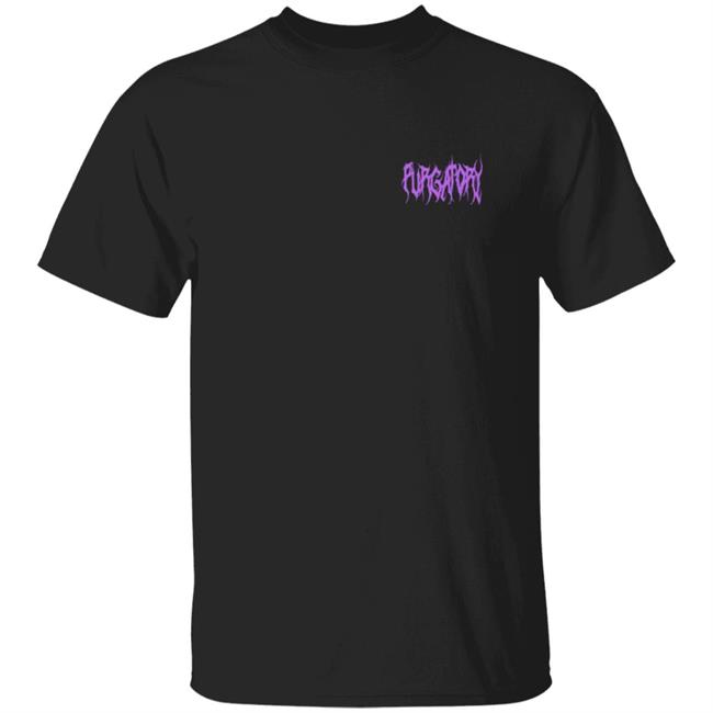 Purgatoryx La Merch Purple Essentials T Shirt Black