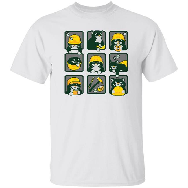 Rawpaw Store Merch Construction Cats By Cats With Jobs Shirt