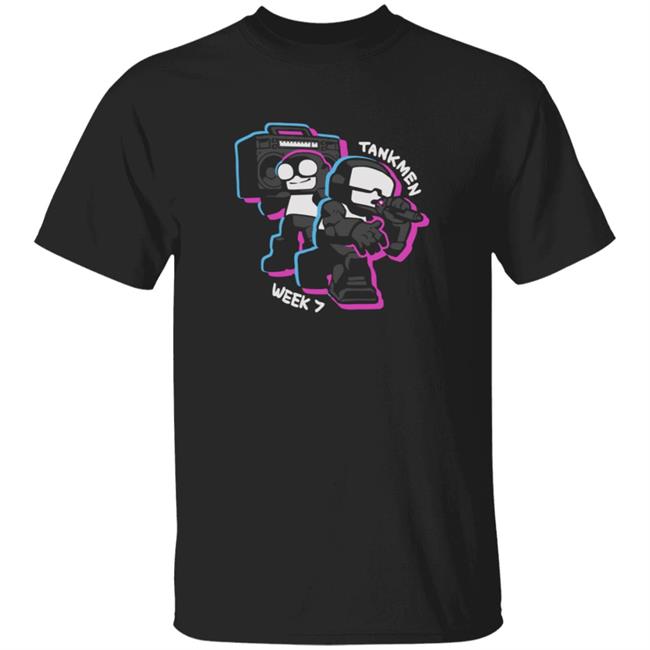 Friday Night Funkin Tankmen Shirt Newgrounds Shark Robot