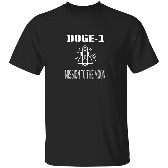 Doge-1 Mission To The Moon T Shirt Crypto Kristal