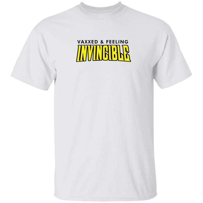 Invincible Vaxxed & Feeling With Logo T Shirt Invincible Merch
