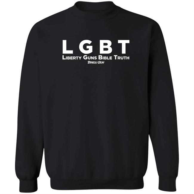 Pride Month 3Sidedstory LGBT Liberty Guns Bible Truth Bryson Gray Shirt Real Bryson Gray