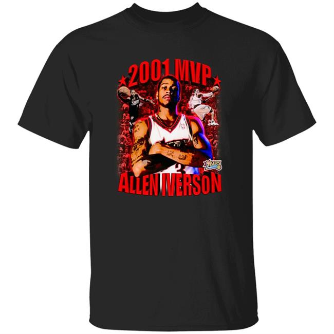 2001 Allen Iverson Mvp T Shirt AM Vintage