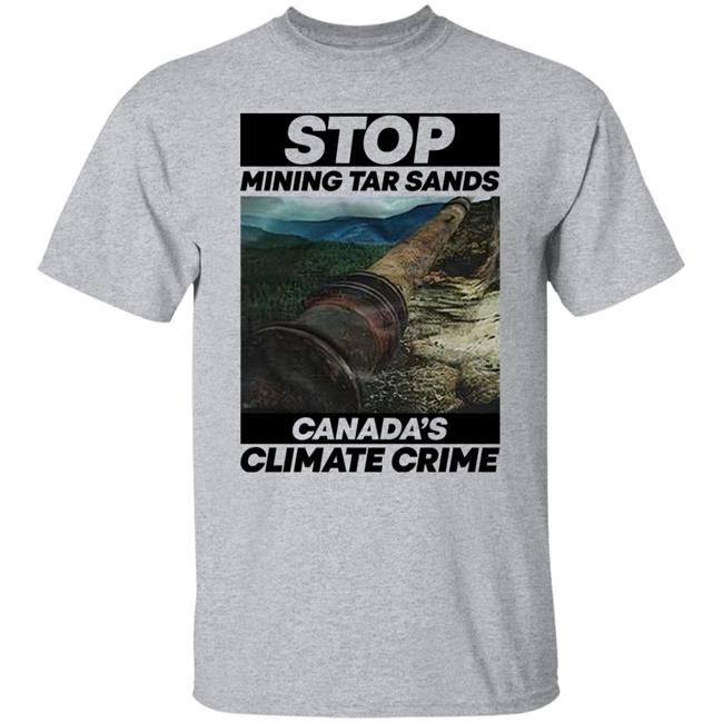 Sebastian Vettel Stop Mining Tar Sands Canada Climate Crime Shirt
