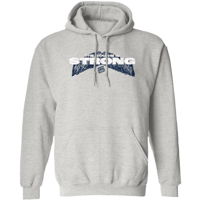 The Stache Is Strong Shirt Jomboy Media Merch Store Talkin' Yanks