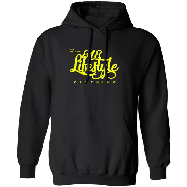 818 Merch New 818 Original Cursive Hoodie