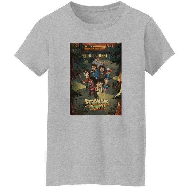 Maik Check Stranger Things Brasil Stranger Things X Gravity Falls Shirt