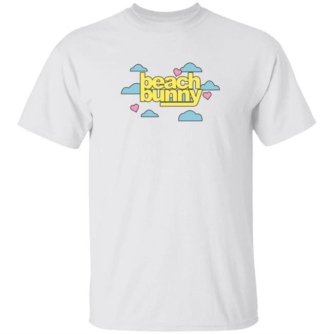 Beach Bunny Merch Cloud Text Tee Shirt