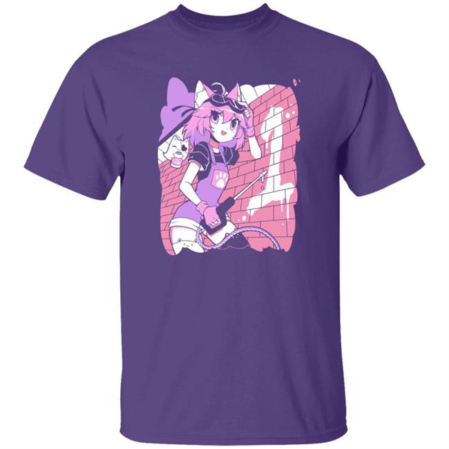 VShojo Merch Sharkrobot 1st Anniversary Powerwasher Nyanners T Shirt
