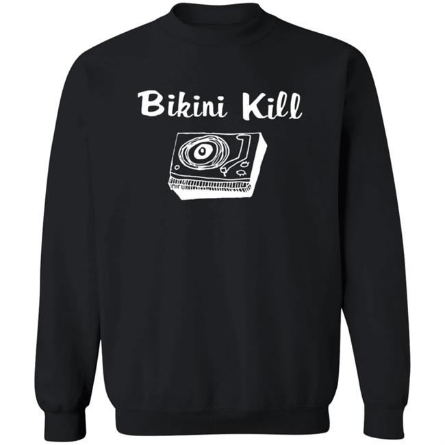 Bikini Kill Merch Record Player Sweatshirt