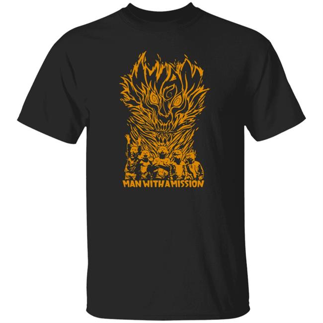 Ran Touring Official Merchandise Man With A Mission Fire T Shirt