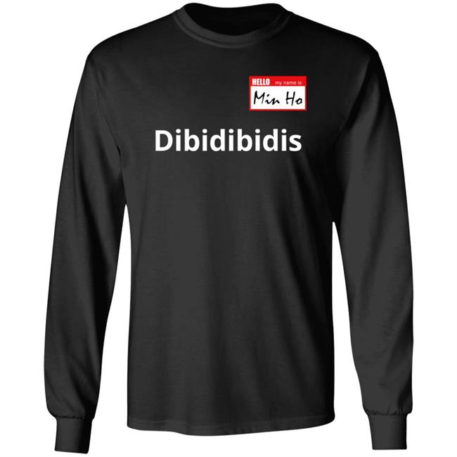 Dibidibidis Shinee Hello My Name Is Minho T Shirt Dibidibidis Shinee Hello My Name Is Minho T Shirt