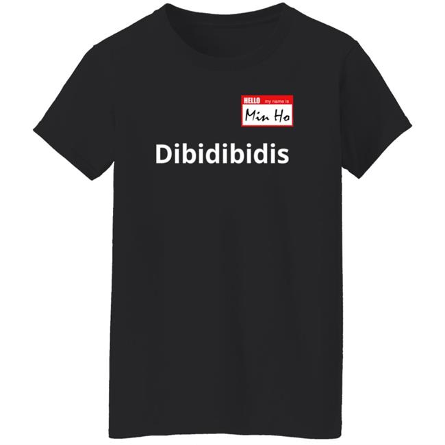 Dibidibidis Shinee Hello My Name Is Minho T Shirt Dibidibidis Shinee Hello My Name Is Minho T Shirt