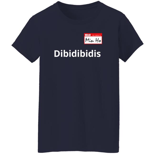 Dibidibidis Shinee Hello My Name Is Minho T Shirt Dibidibidis Shinee Hello My Name Is Minho T Shirt