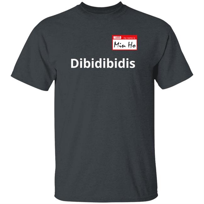 Dibidibidis Shinee Hello My Name Is Minho T Shirt Dibidibidis Shinee Hello My Name Is Minho T Shirt