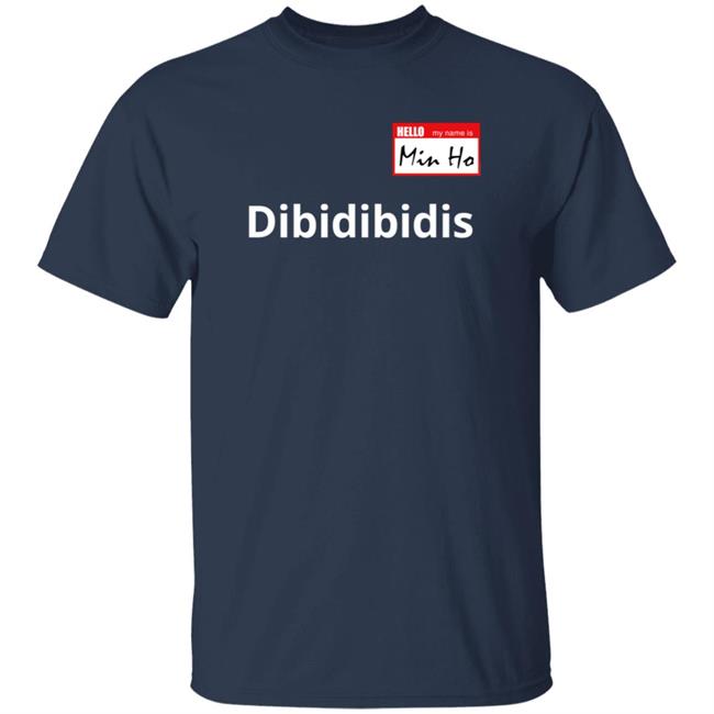 Dibidibidis Shinee Hello My Name Is Minho T Shirt Dibidibidis Shinee Hello My Name Is Minho T Shirt