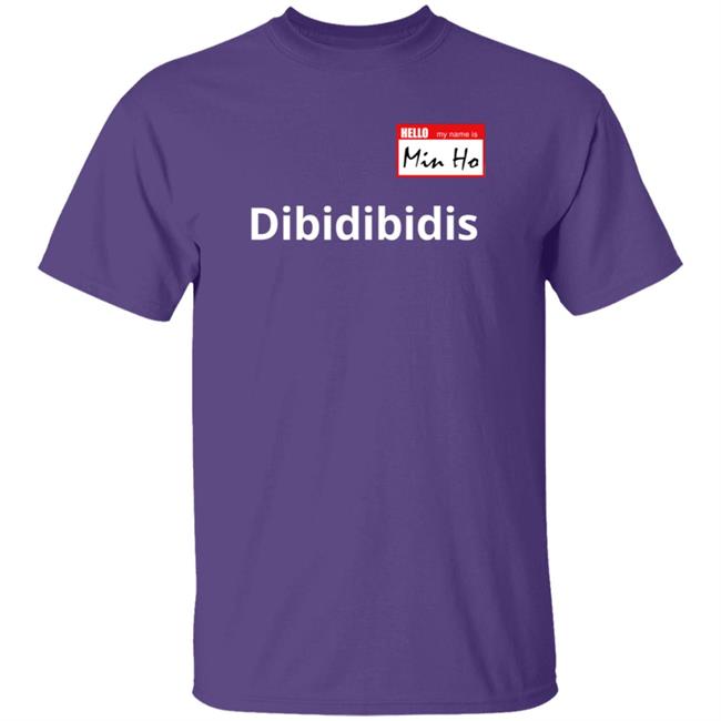 Dibidibidis Shinee Hello My Name Is Minho T Shirt Dibidibidis Shinee Hello My Name Is Minho T Shirt