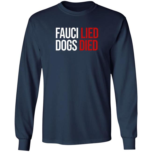 Donald Trump Jr Fauci Lied Dogs Died Shirt Shopdonjr Merch Donald Trump Jr Fauci Lied Dogs Died Shirt Shopdonjr Merch