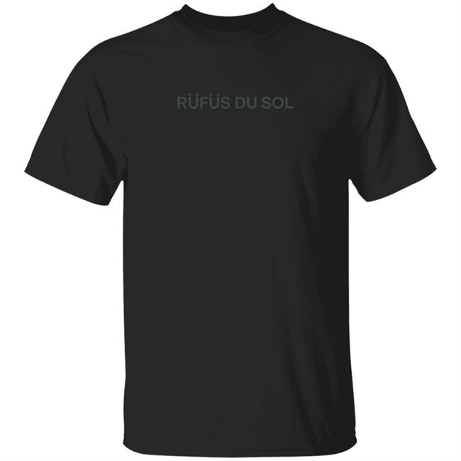 Rufus Du Sol Merch Black Surrender Tee Shirt