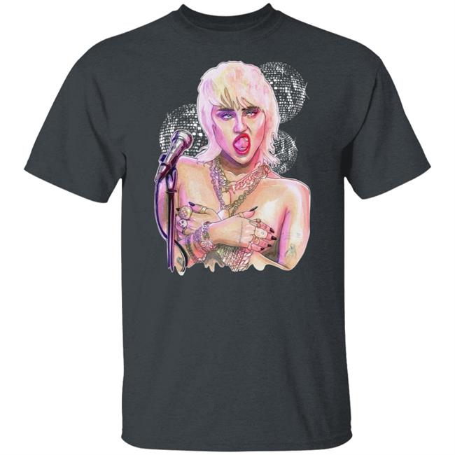 Miley Ray Cyrus Merch Midnight Sky Dico Tee Miley Ray Cyrus Merch Midnight Sky Dico Tee