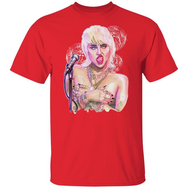 Miley Ray Cyrus Merch Midnight Sky Dico Tee Miley Ray Cyrus Merch Midnight Sky Dico Tee