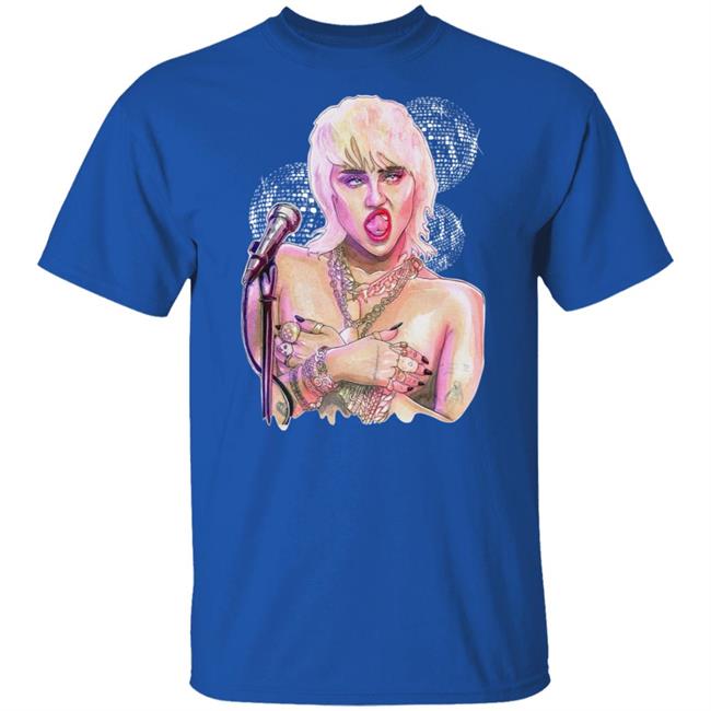 Miley Ray Cyrus Merch Midnight Sky Dico Tee Miley Ray Cyrus Merch Midnight Sky Dico Tee