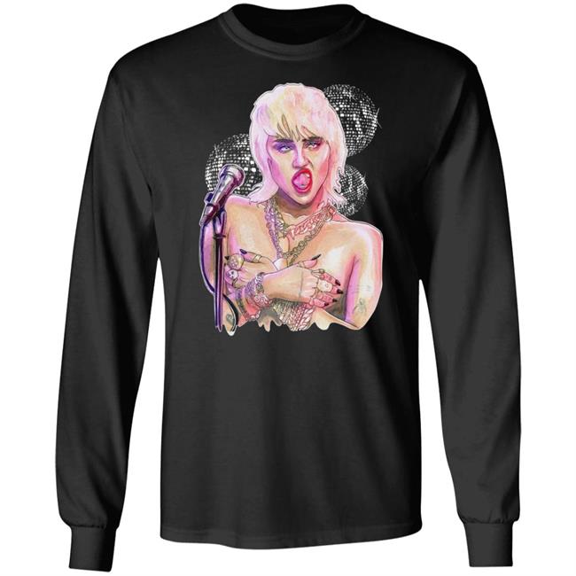 Miley Ray Cyrus Merch Midnight Sky Dico Tee Miley Ray Cyrus Merch Midnight Sky Dico Tee