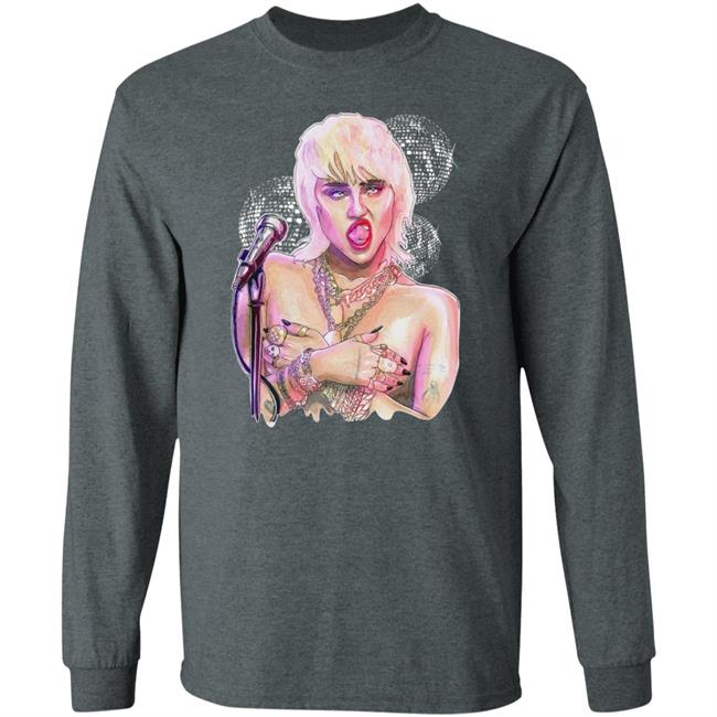 Miley Ray Cyrus Merch Midnight Sky Dico Tee Miley Ray Cyrus Merch Midnight Sky Dico Tee