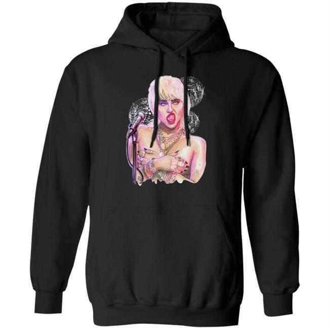 Miley Ray Cyrus Merch Midnight Sky Dico Tee Miley Ray Cyrus Merch Midnight Sky Dico Tee